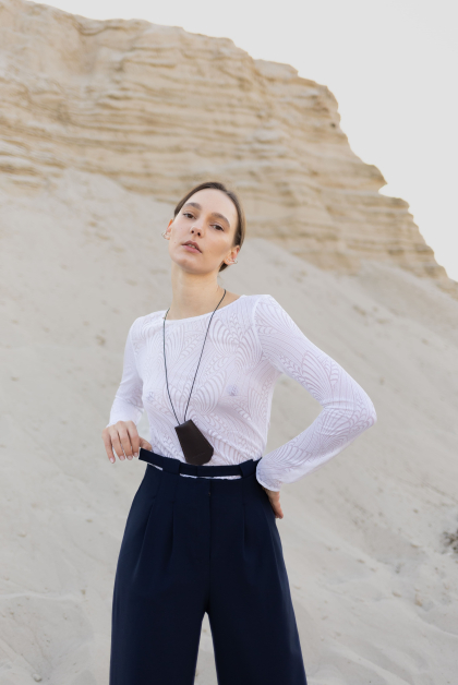 Лонгслів з мережива