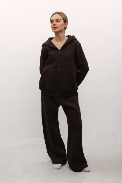 Теплий зіп худі з капюшоном