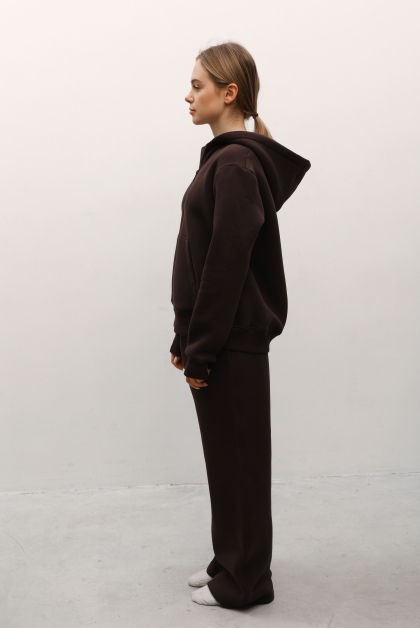 Теплі штани кльош з кишенями